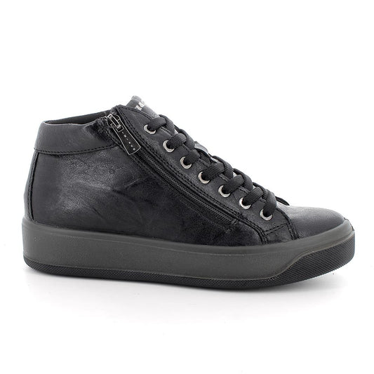Igi&Co 8670044 Sneakers da donna nero con zip