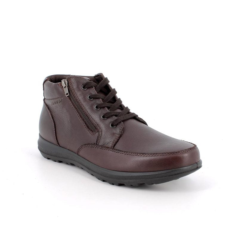 Enval Soft 8722811 Polacchine da uomo in pelle marrone scuro