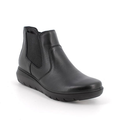 Enval Soft 8773600 Stivaletti neri in pelle da donna