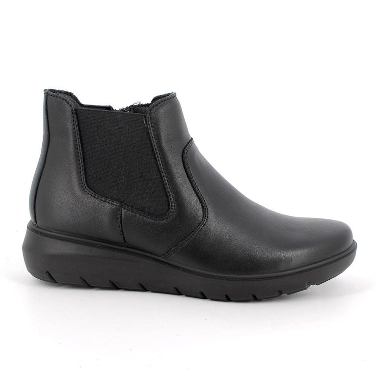 Enval Soft 8773600 Stivaletti neri in pelle da donna