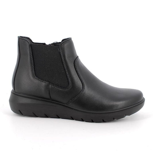 Enval Soft 8773600 Stivaletti neri in pelle da donna