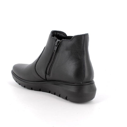 Enval Soft 8773600 Stivaletti neri in pelle da donna