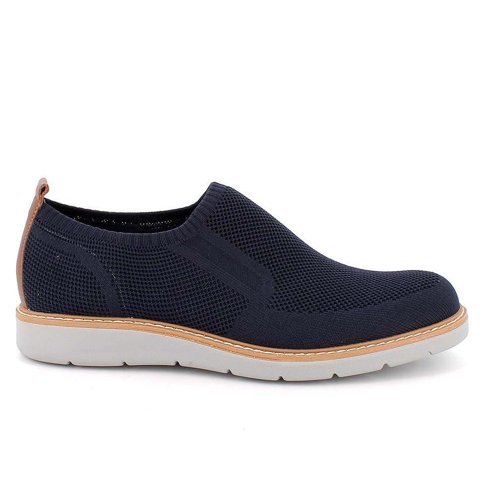 Igi&Co 1103711 Slip on calzino da uomo blu con elastico