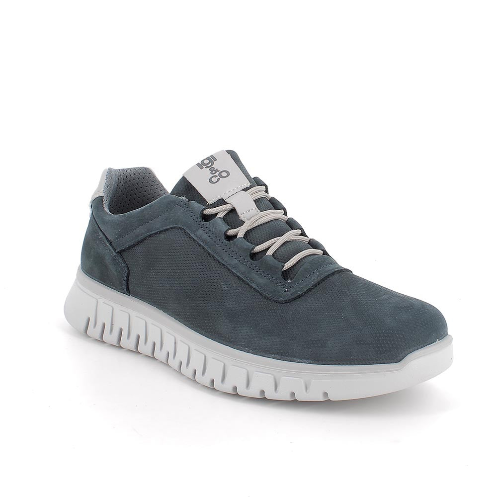 Igi&Co 1111111 Scarpe da uomo blu con lacci