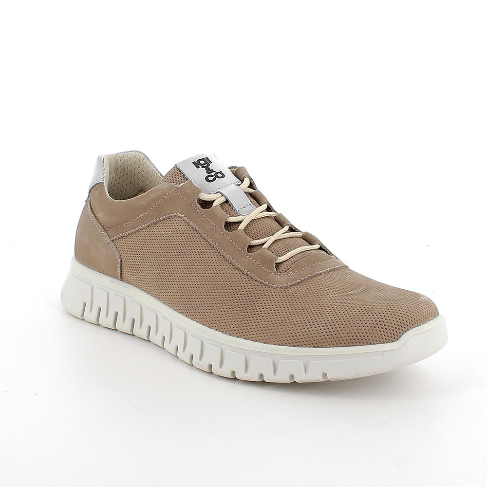 Igi&Co 1111133 Scarpe da uomo beige con lacci