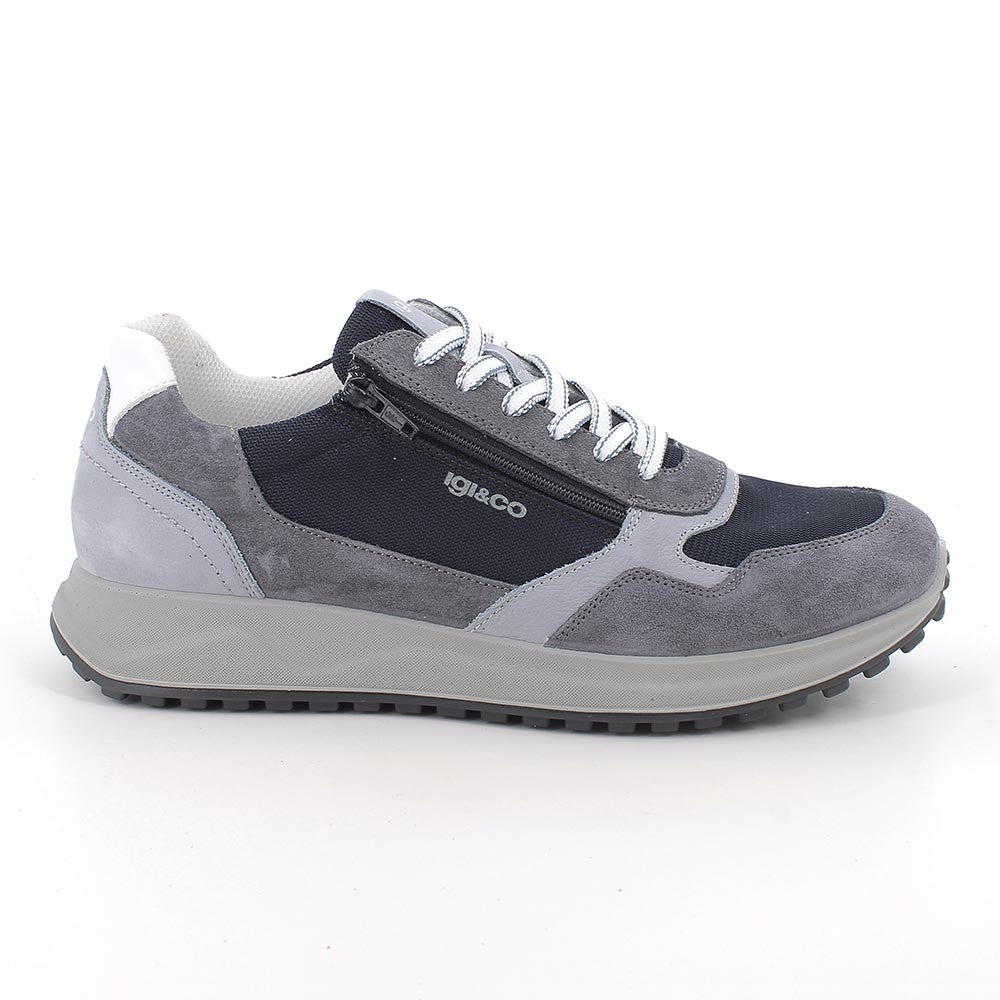 Igi&Co 1118600 Sneakers da uomo blu con zip