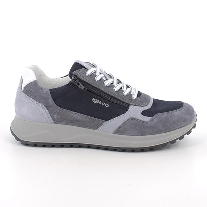 Igi&Co 1118600 Sneakers da uomo blu con zip