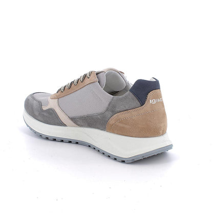 Igi&Co 1118611 Sneakers da uomo grigio con zip