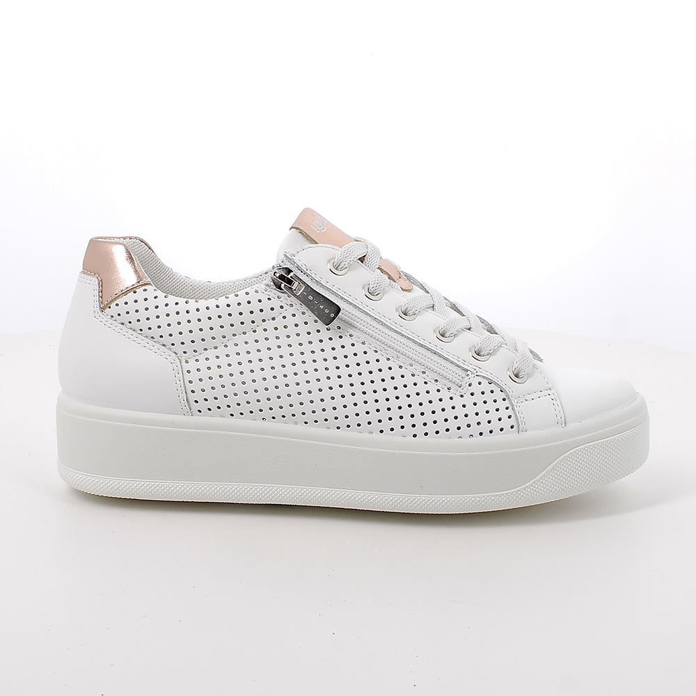 Igi&Co 1144511 Sneakers da donna bianco con zip