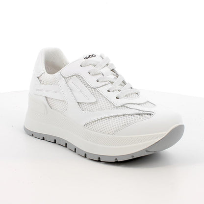 Igi&Co 1156900 Sneakers con zeppa da donna bianco con lacci