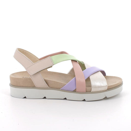 Igi&Co 1167300 Sandali da donna beige e verde con strap