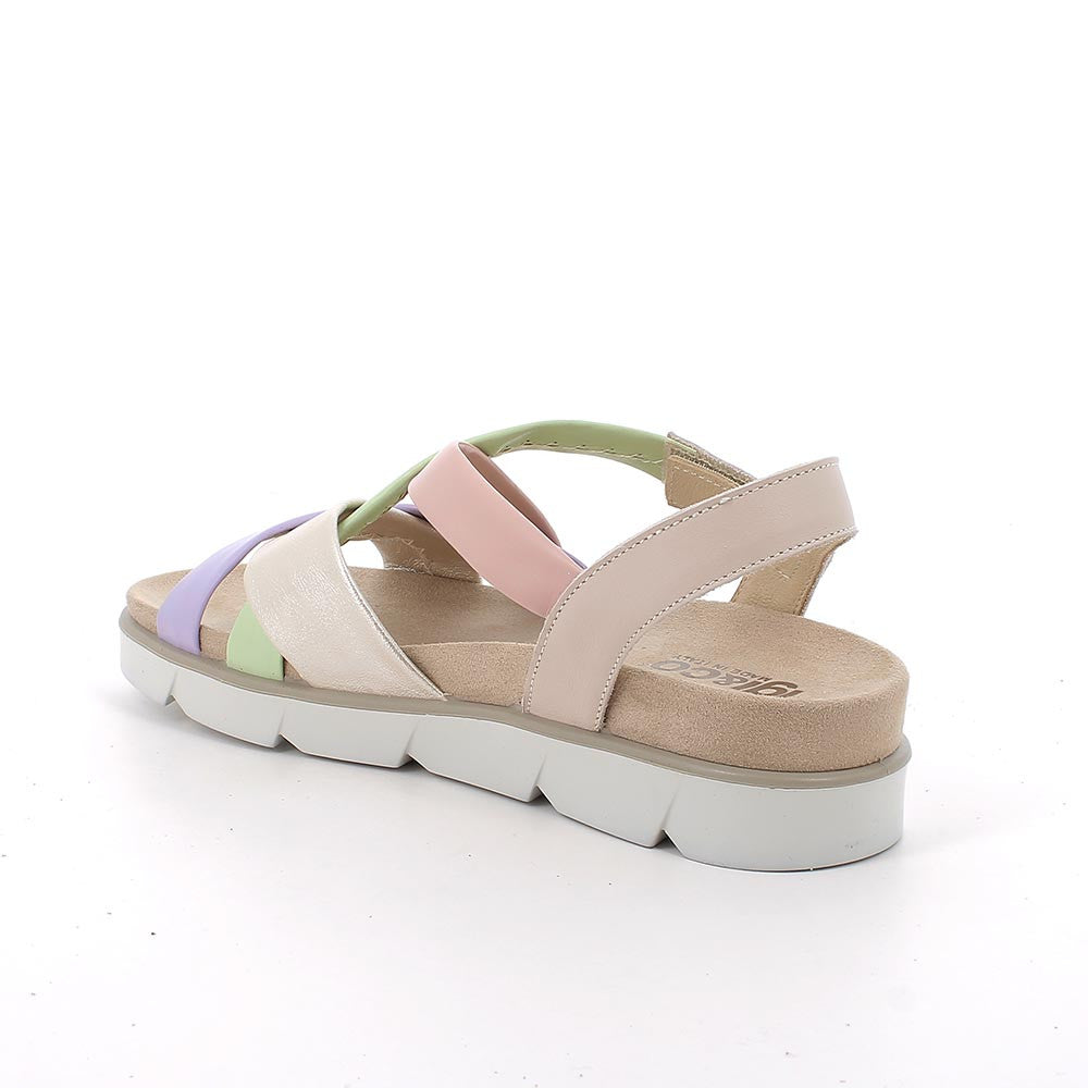 Igi&Co 1167300 Sandali da donna beige e verde con strap