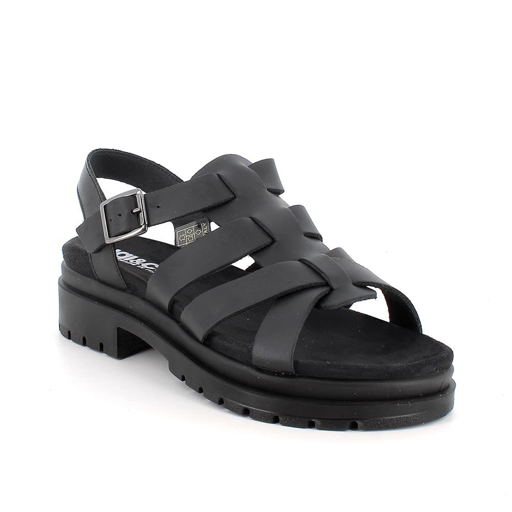 Igi&Co 1169500 Sandali con tacco da donna nero con fibbia