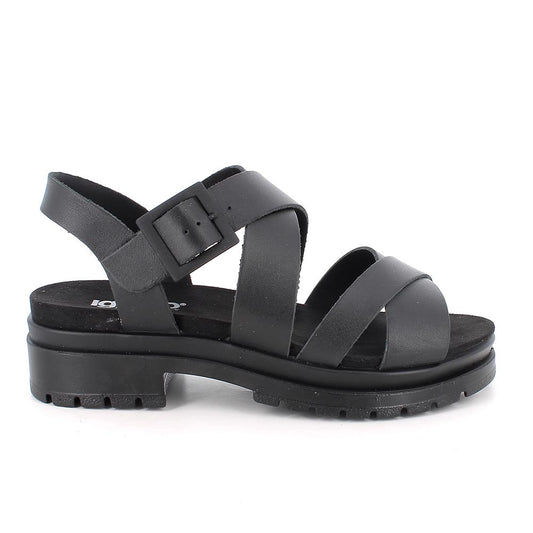 Igi&Co 1169600 Sandali con tacco da donna nero con fibbia