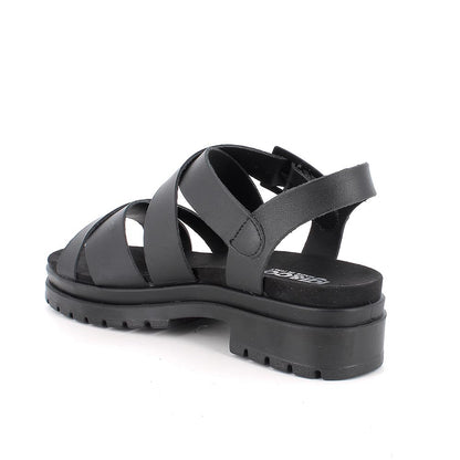 Igi&Co 1169600 Sandali con tacco da donna nero con fibbia