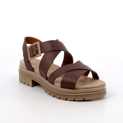 Igi&Co 1169611 Sandali con tacco da donna marrone con fibbia