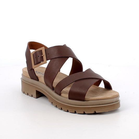 Igi&Co 1169611 Sandali con tacco da donna marrone con fibbia