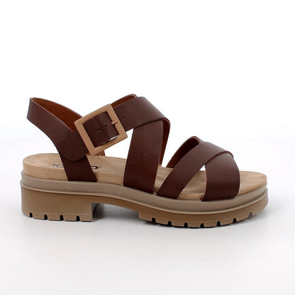 Igi&Co 1169611 Sandali con tacco da donna marrone con fibbia