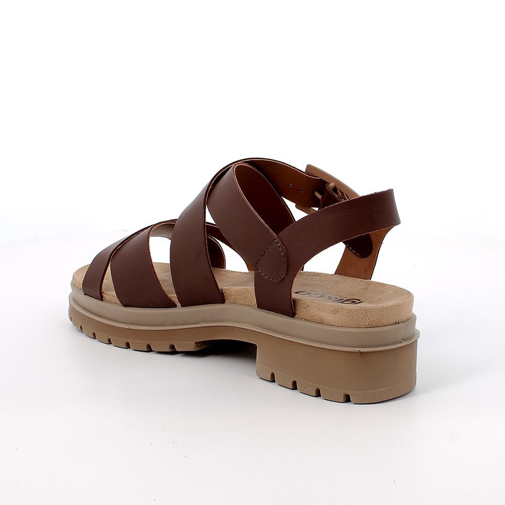 Igi&Co 1169611 Sandali con tacco da donna marrone con fibbia