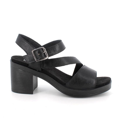 Igi&Co 1171300 Sandali con tacco da donna nero con fibbia
