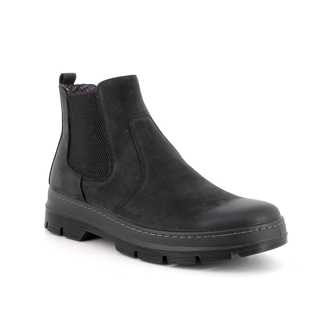 Igi&Co 2106700 Stivaletti beatles da uomo nero con elastico