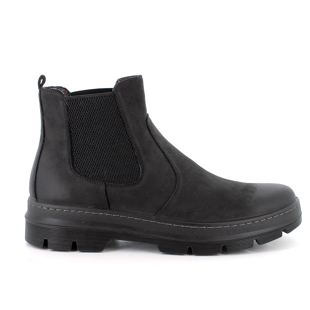 Igi&Co 2106700 Stivaletti beatles da uomo nero con elastico