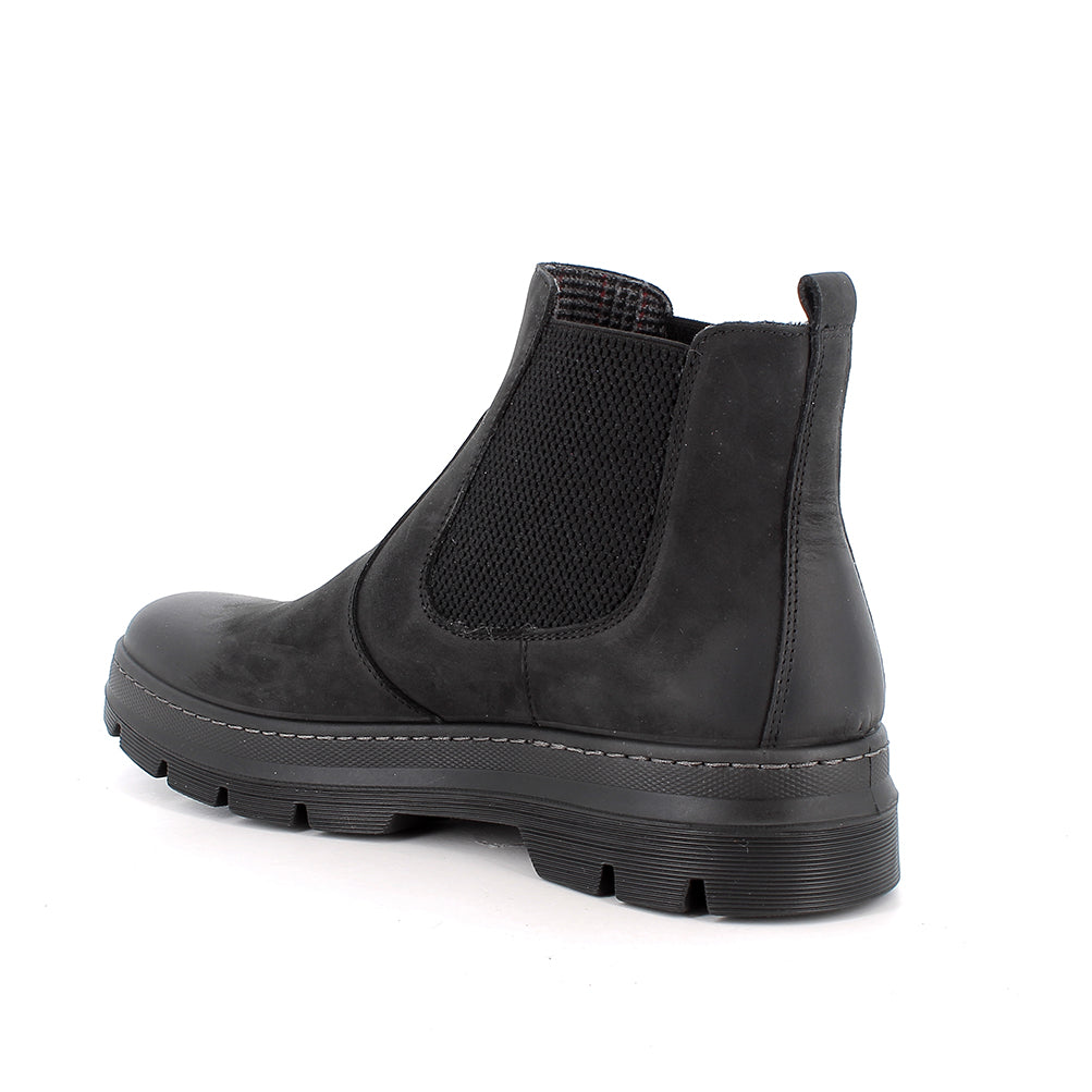 Igi&Co 2106700 Stivaletti beatles da uomo nero con elastico