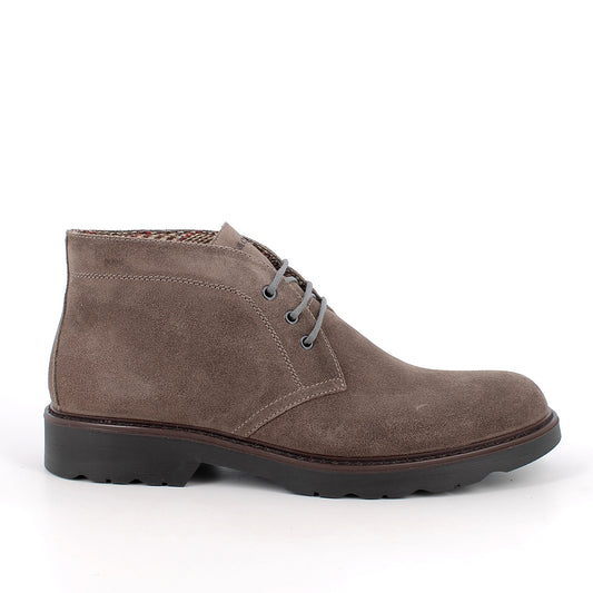 Igi&Co 2111122 Polacchine da uomo beige e marrone con lacci