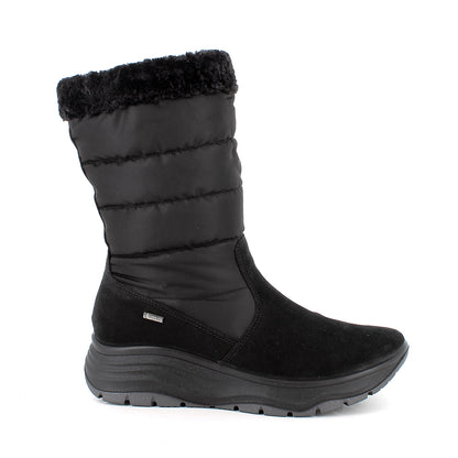 Igi&Co 2155100 Stivali GORE-TEX® con zeppa da donna nero con zip