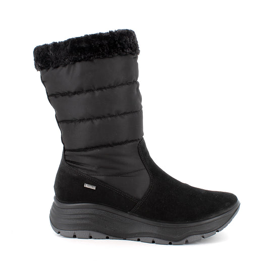 Igi&Co 2155100 Stivali GORE-TEX® con zeppa da donna nero con zip
