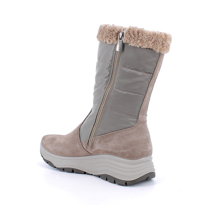 Igi&Co 2155111 Stivali GORE-TEX® con zeppa da donna beige con zip