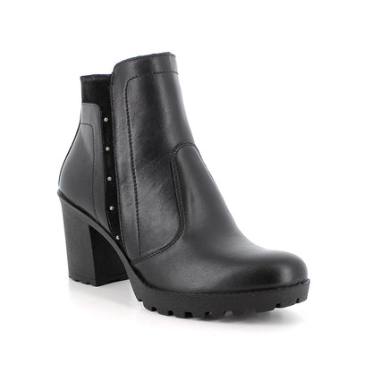 Igi&Co 2159900 Stivaletti con tacco da donna nero con zip