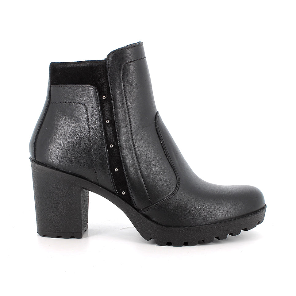 Igi&Co 2159900 Stivaletti con tacco da donna nero con zip