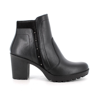 Igi&Co 2159900 Stivaletti con tacco da donna nero con zip