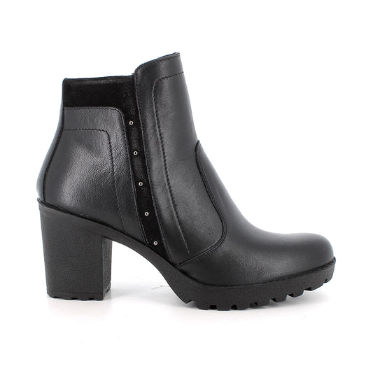 Igi&Co 2159900 Stivaletti con tacco da donna nero con zip