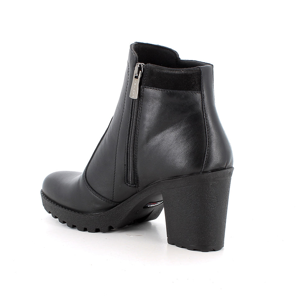 Igi&Co 2159900 Stivaletti con tacco da donna nero con zip