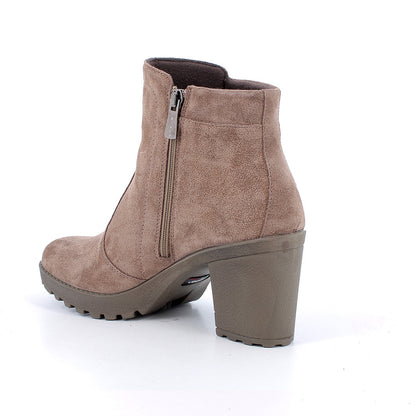 Igi&Co 2159922 Stivaletti con tacco da donna beige con zip