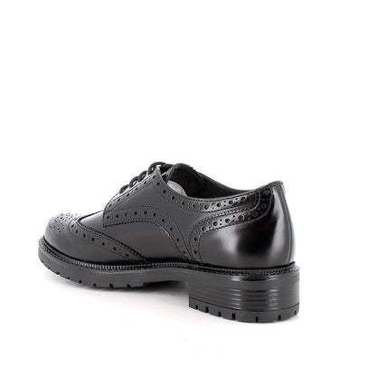 Igi&Co 2185800 Stringate con tacco da donna nero con lacci