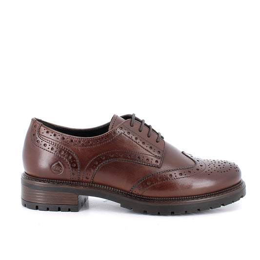 Igi&Co 2185811 Stringate con tacco da donna marrone con lacci