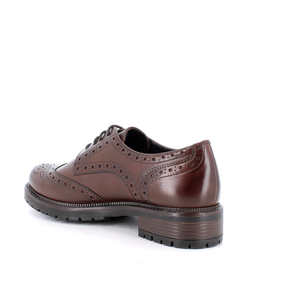 Igi&Co 2185811 Stringate con tacco da donna marrone con lacci
