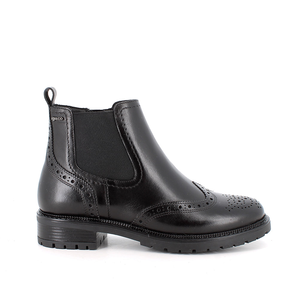Igi&Co 2185900 Stivaletti con tacco da donna nero con zip