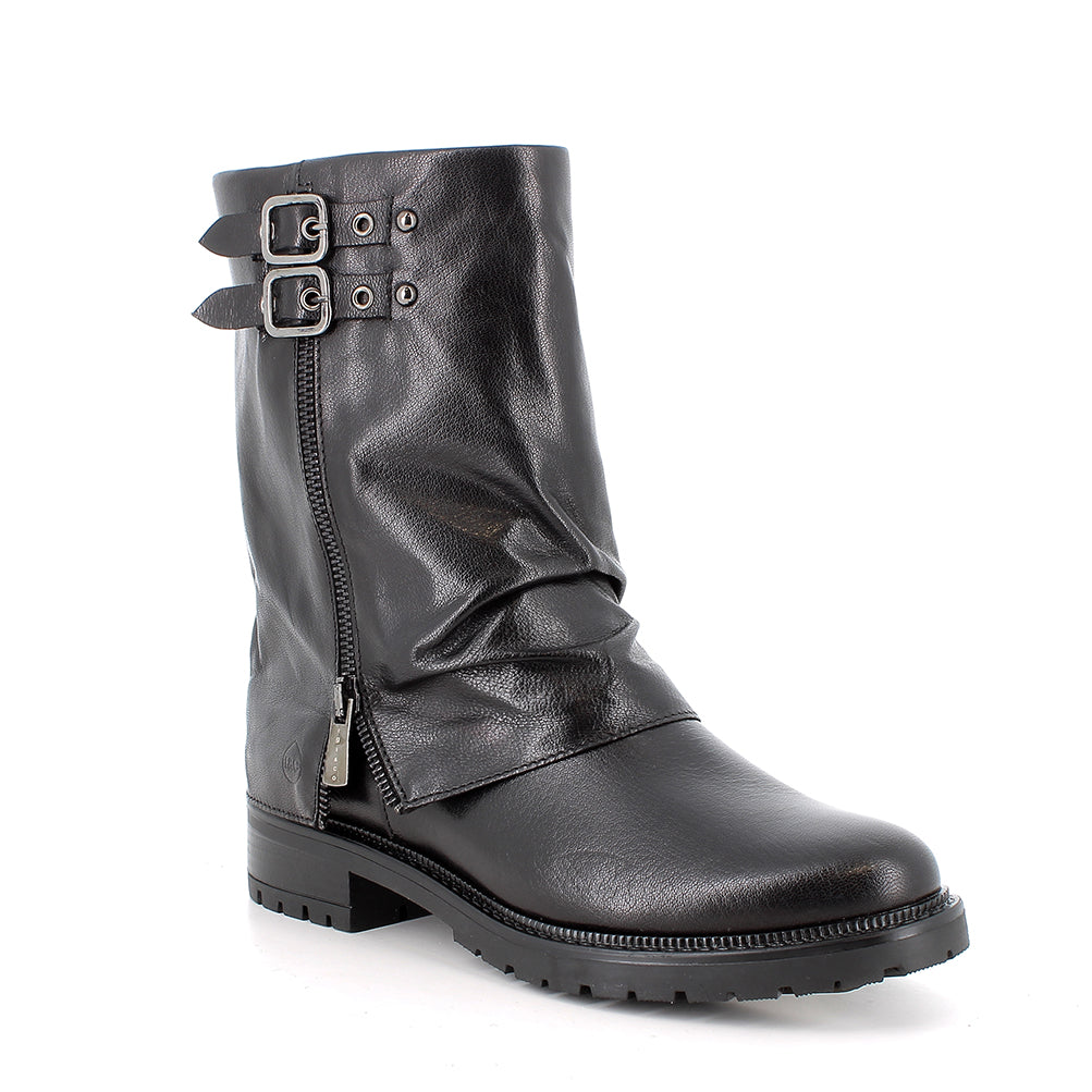 Igi&Co 2186100 Stivali con tacco da donna nero con zip