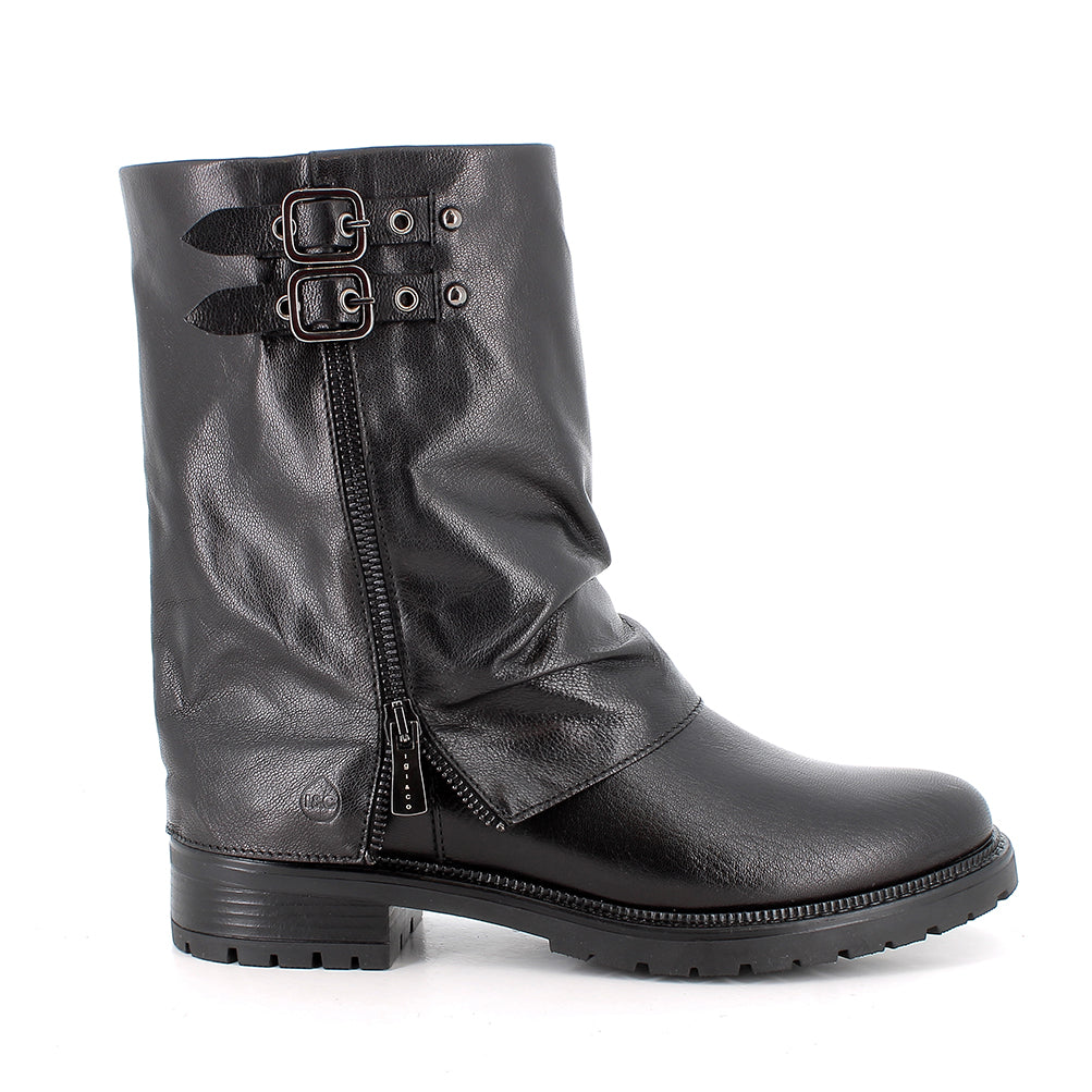 Igi&Co 2186100 Stivali con tacco da donna nero con zip