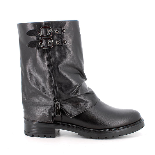 Igi&Co 2186100 Stivali con tacco da donna nero con zip