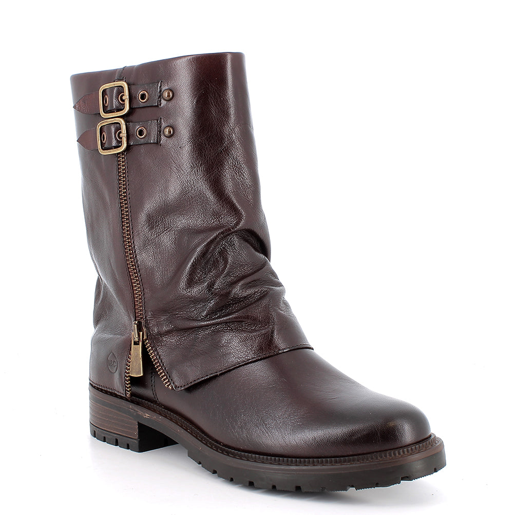 Igi&Co 2186111 Stivali con tacco da donna marrone con zip