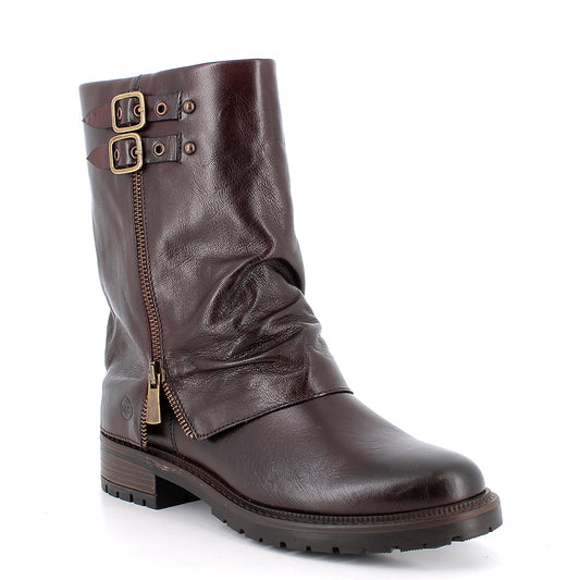 Igi&Co 2186111 Stivali con tacco da donna marrone con zip