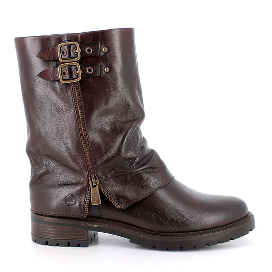 Igi&Co 2186111 Stivali con tacco da donna marrone con zip