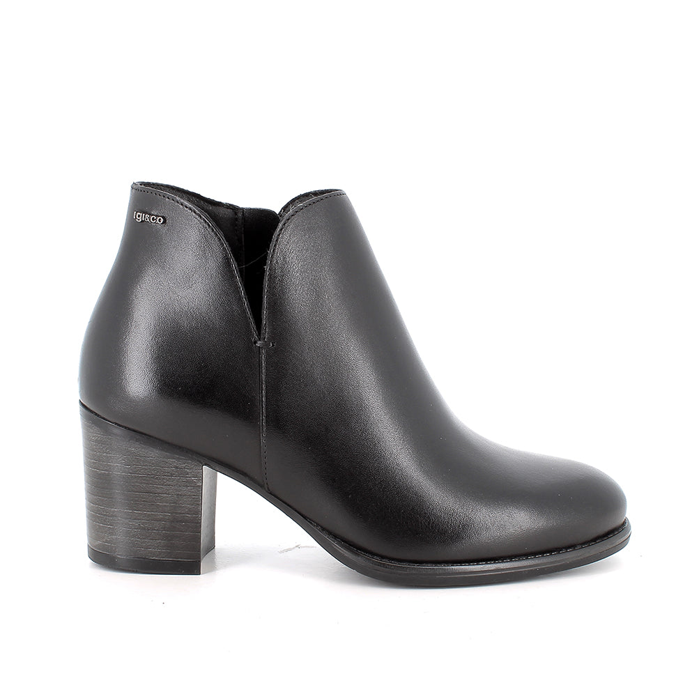 Igi&Co 2187600 Stivaletti con tacco da donna nero con zip