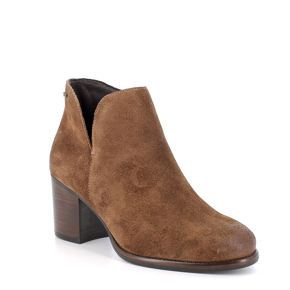 Igi&Co 2187622 Stivaletti con tacco da donna marrone con zip