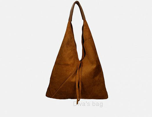 Divas S7137 Volma maxi borsa in pelle scamosciata